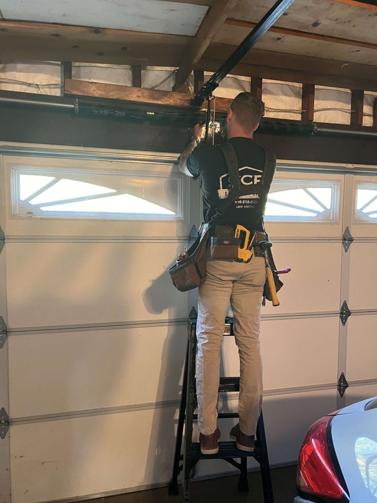 Garage door spring repair